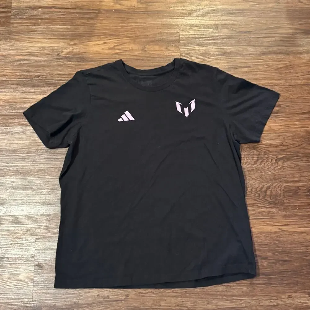 Adidas Lionel Messi #10‎ Graphic Tee Black – Size XL